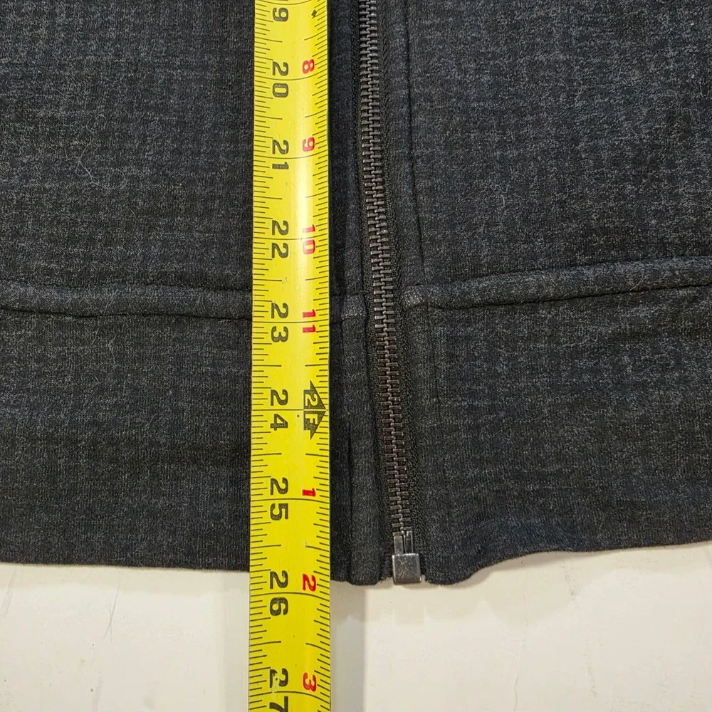 Polo Ralph Lauren Mens Charcoal Grey Textured Full Zip Mock Neck Jacket XS